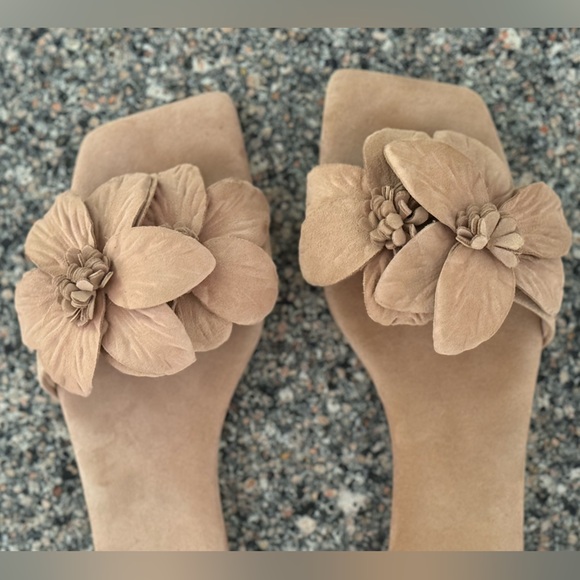 Jeffrey Campbell Petals Sandals in Neutral Suede - Picture 7 of 9